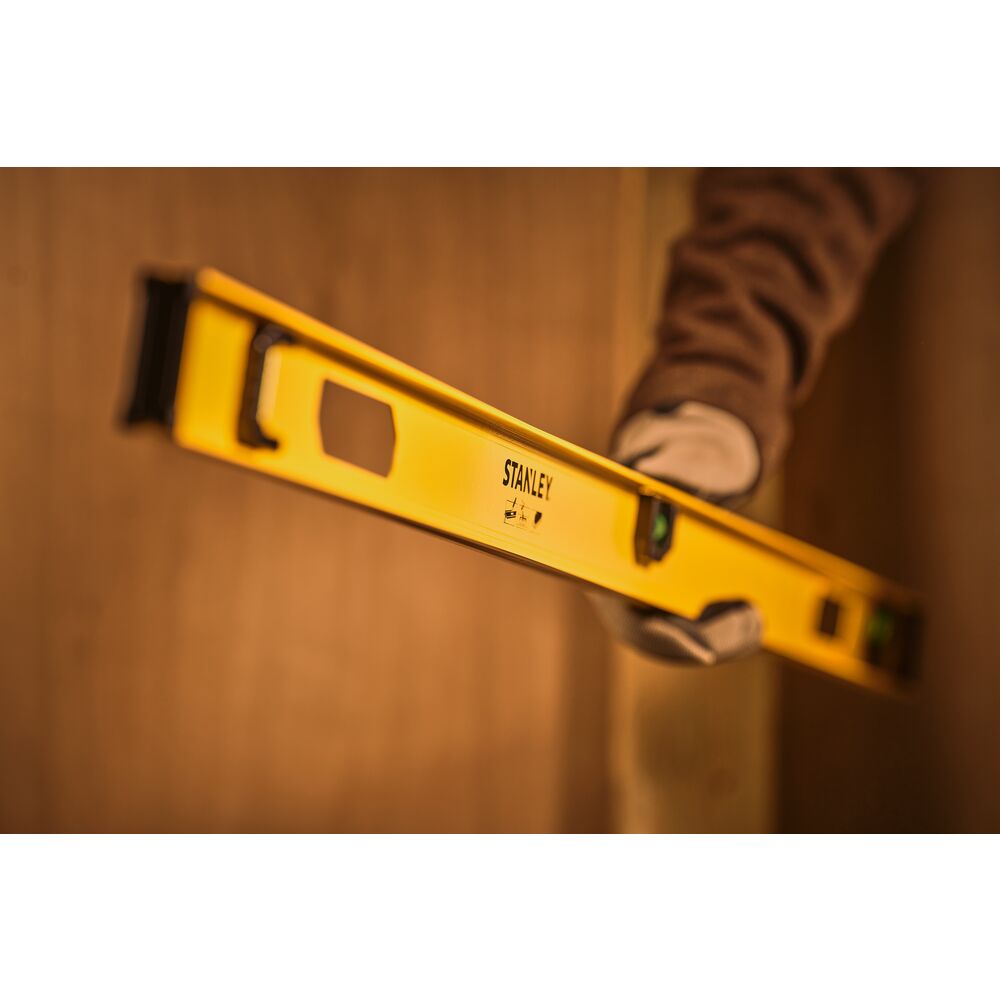 Stanley Wasserwaage I-Beam Basic 120 cm 3 Libellen Präzise