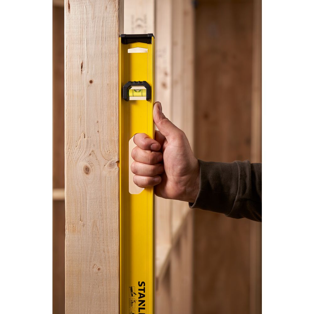 Stanley Wasserwaage I-Beam Basic 120 cm 3 Libellen Präzise