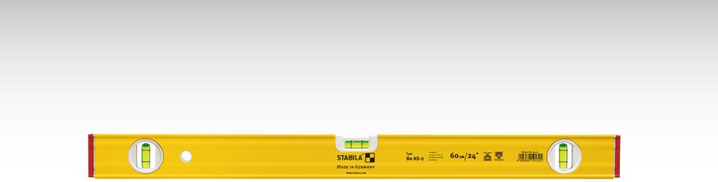 Stabila Wasserwaage Typ 80 AS-2 Länge 150 cm Vollprofil