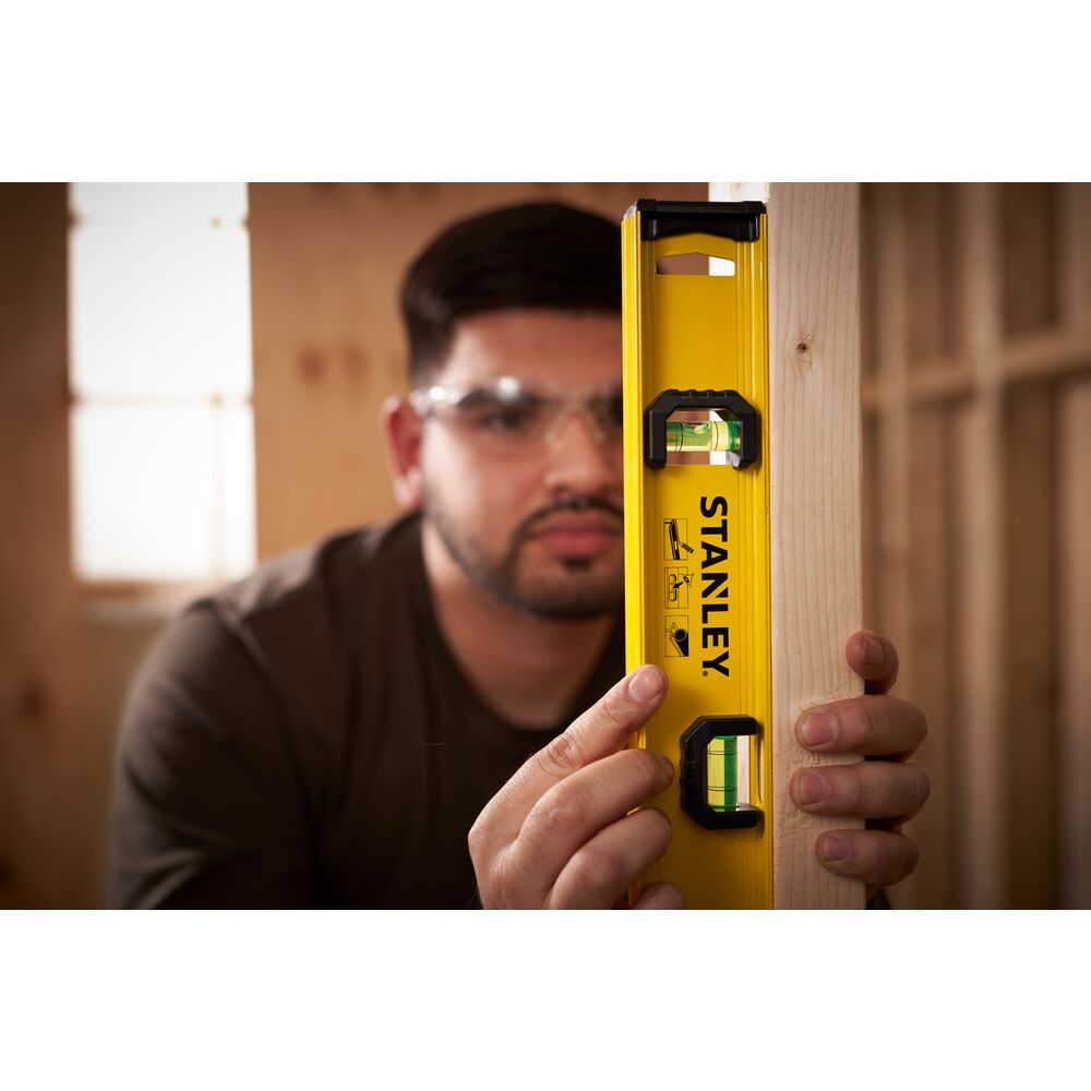 Stanley Wasserwaage I Beam Basic 30 cm Aluminium 2 Libellen