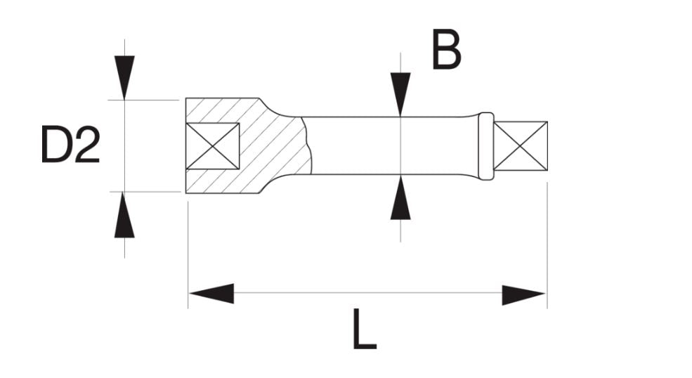 Bahco Frontaufsatz K8960F-2 18 V Länge 175 mm Schmiedestahl