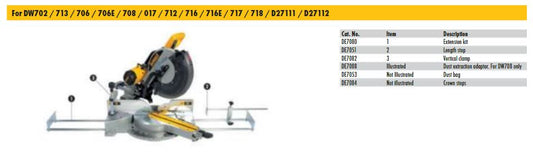 Dewalt Seitenstütze DE7080-XJ 18 V Flexible Montage