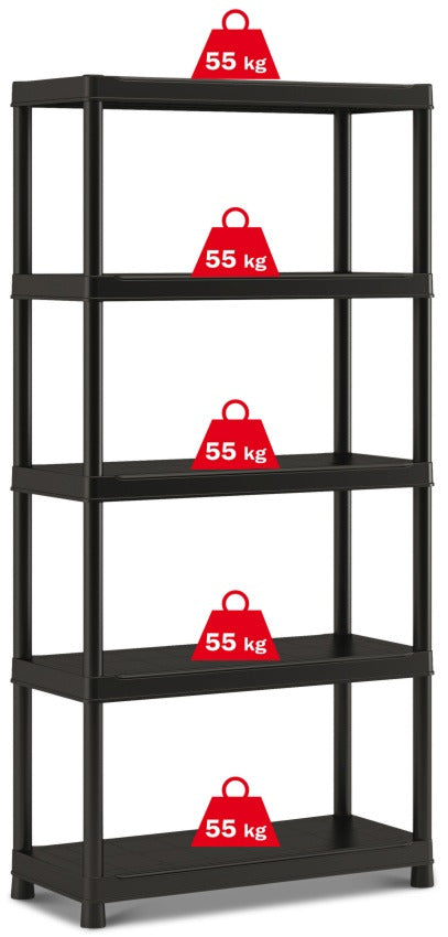 KETER Regal 90/40/5 Feuchtigkeits Und UV Beständiges Design