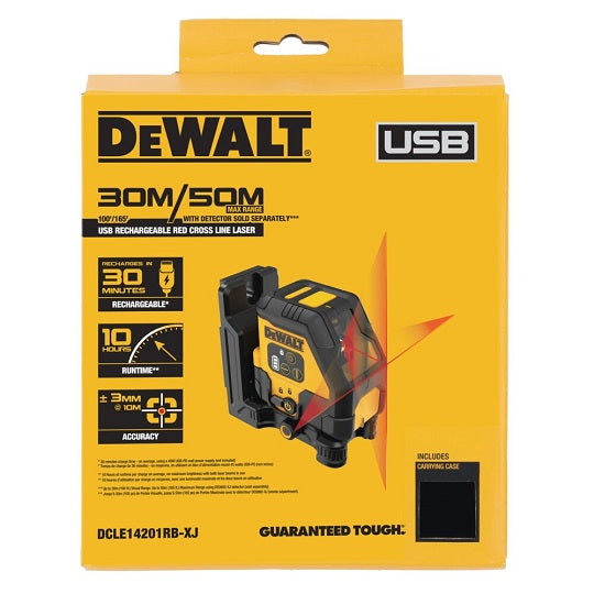 DeWalt Kreuzlinienlaser DCLE14201RB-XJ 18 V 30 m Kompakt