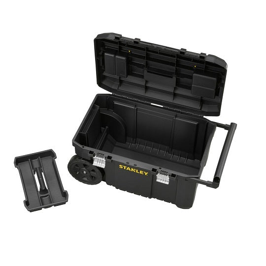 Stanley Werkzeugkoffer 50 L Langer Teleskopgriff Gummiräder
