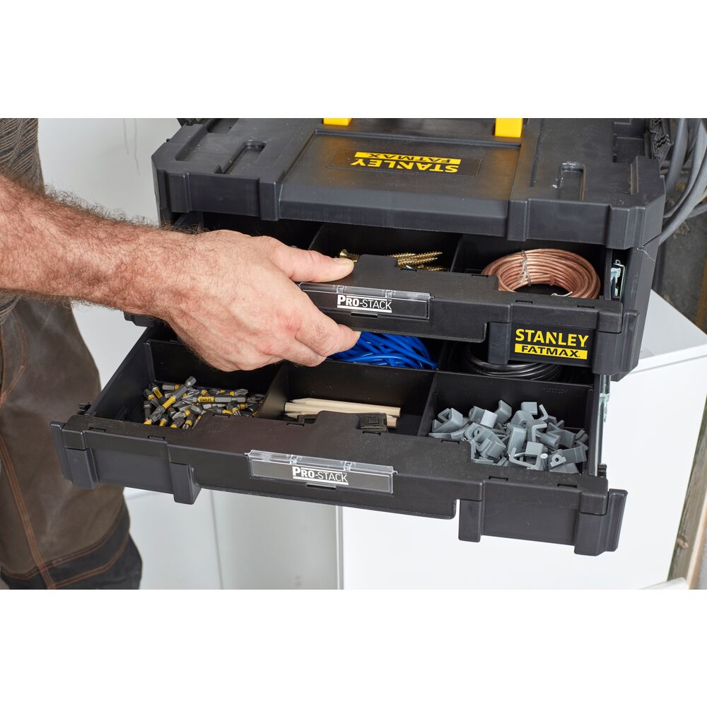 Stanley Werkzeugkasten PRO-STACK IV Mit 2 Schubladen