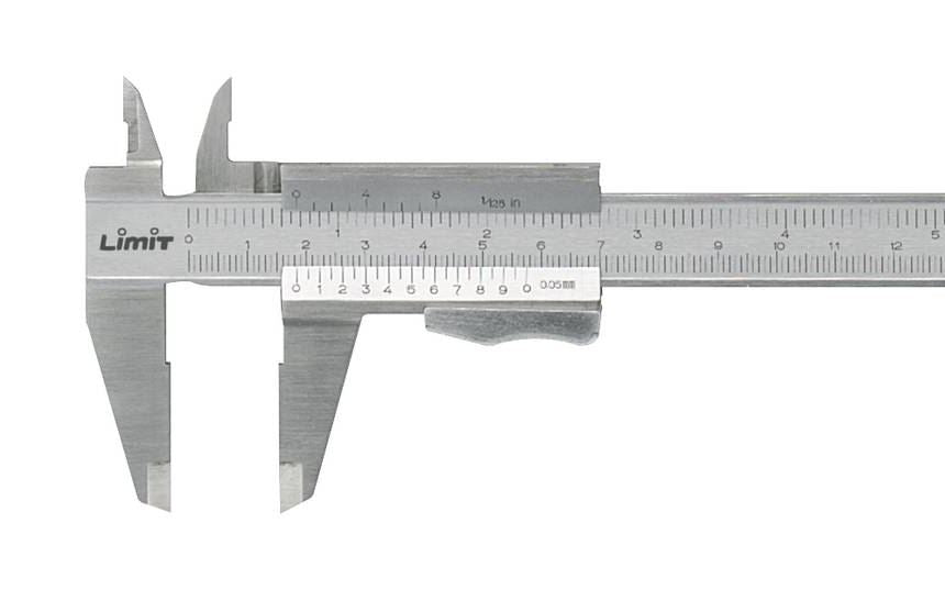 Limit Messschieber 150mm Druckknopfverschluss Robust Bauweise