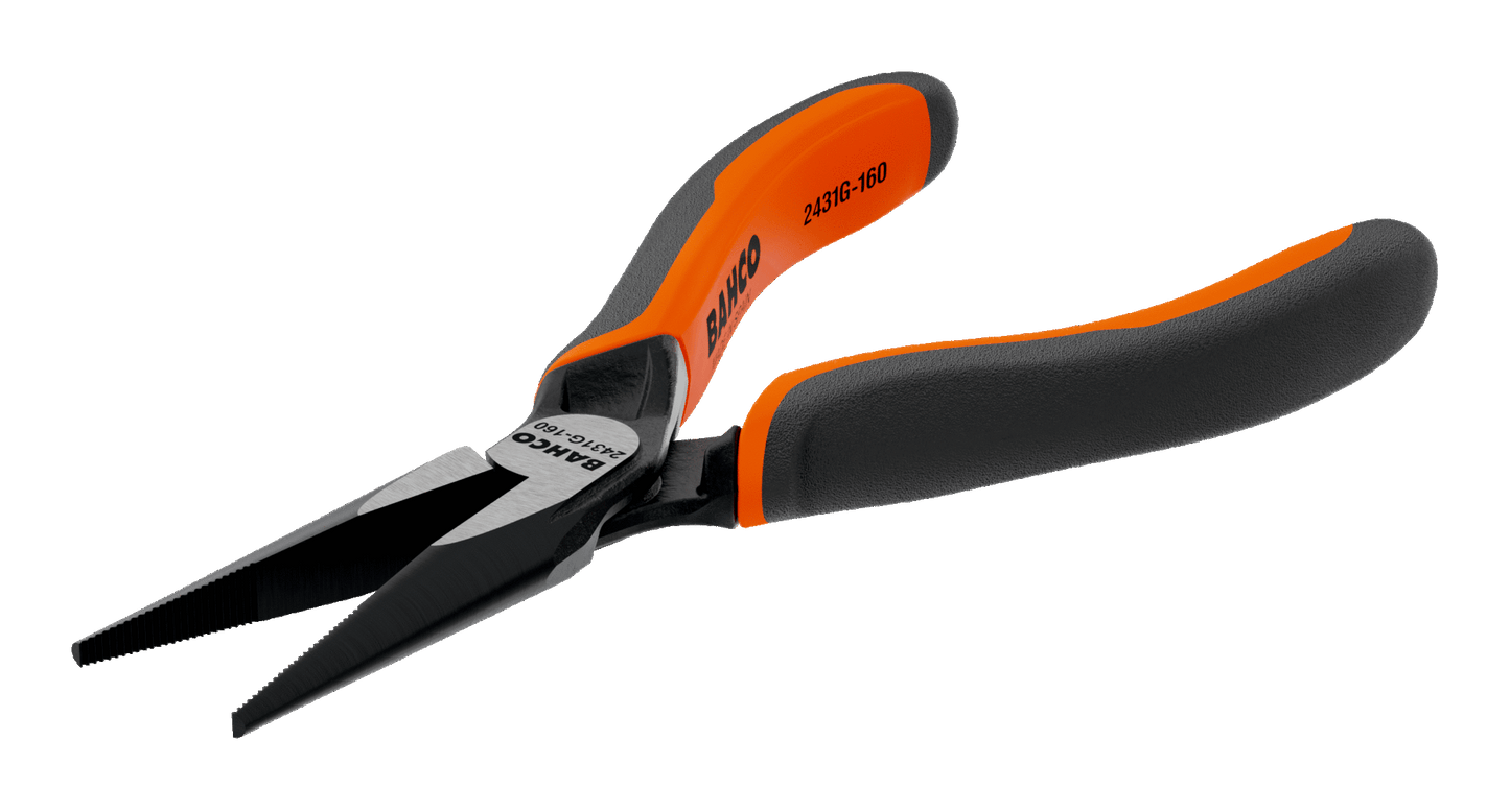 Bahco Rundzange 2431G-180 – Ergonomischer Mehrkomponenten-Griff für Präzises Greifen