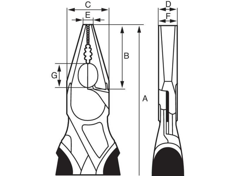 Bahco Kombinationszange 2629G-180 – Ergonomisches Design Für Maximalen Komfort