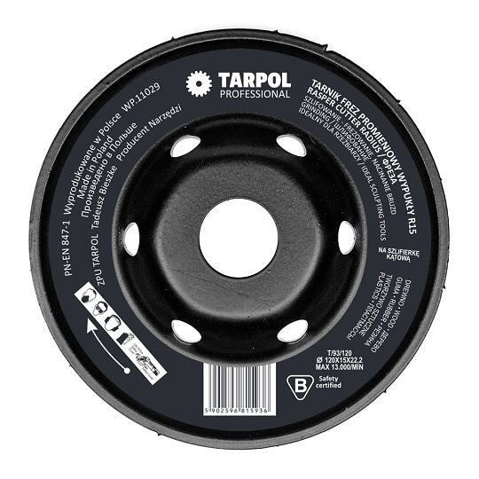TARPOL Raspel Konvexfräser R15 Holz Kunststoff Fräsen