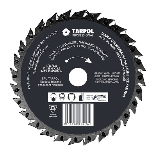 TARPOL Universalraspel T-13 Kompakt Holz Und Kunststoff