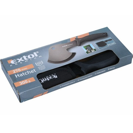 ExTOL CampingAxt 290mm Edelstahlkopf Spezielle Beschichtung