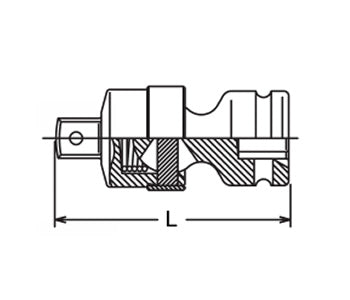 KOKEN Schlagschrauber 14770-P Halbzoll Vierkant Druckluft