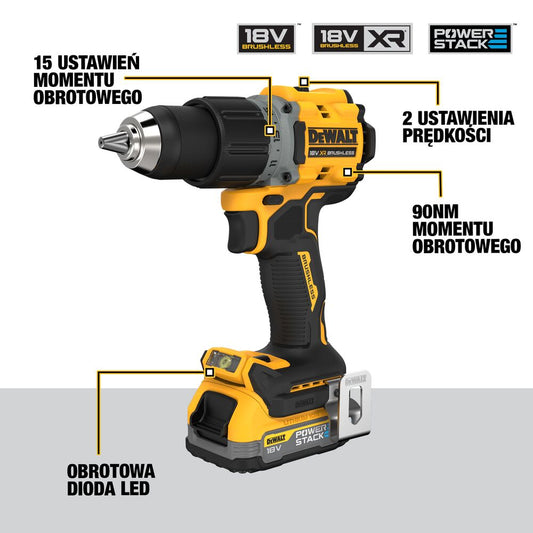DeWalt Bohrschrauber DCD800E2T-QW 18 V Solo-Version