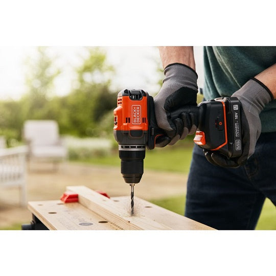 Black+Decker Bohrschrauber BLD682D2XK-QW Bürstenloser Motor
