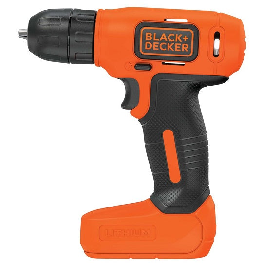 Black+Decker Akku-Bohrschrauber 7,2V BDCD8-QW – Kompaktes Design Mit Rechts-Links-Lauf