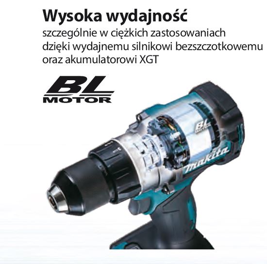 Makita Schlagbohrschrauber HP001GM201 40 V XGT Pro Drehmoment
