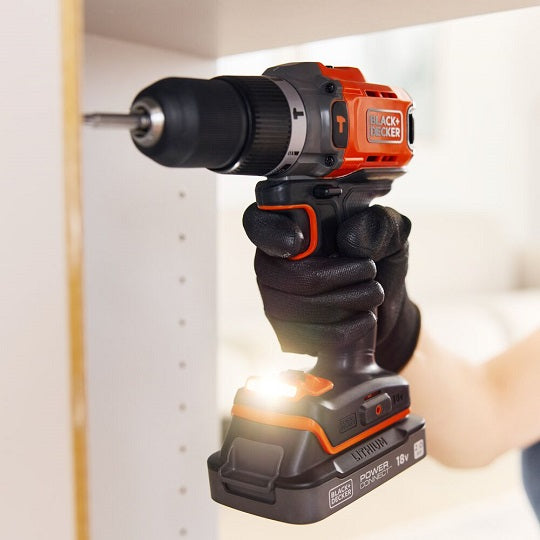 Black Decker Bohrhammer BCD383D2XK-QW 18 V 45 Nm Drehmoment