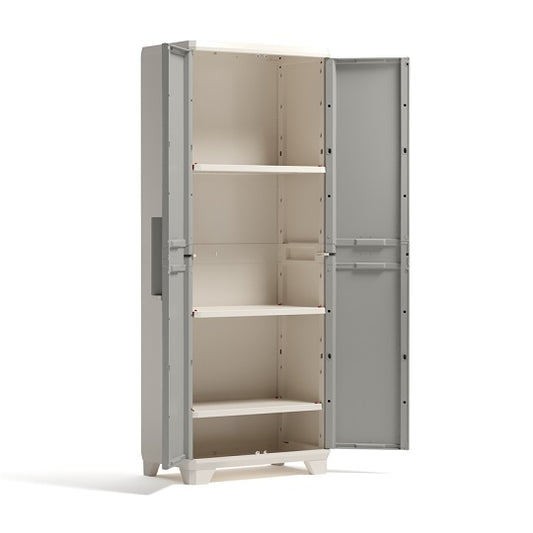 KETER Hochschrank 248100 Kompakt Witterungsbeständig