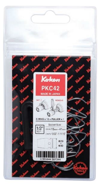 Koken PKC31 Sicherheitsstifte Set – Hochwertige Klemmfedern für 3/8 Zoll Schlageinsätze