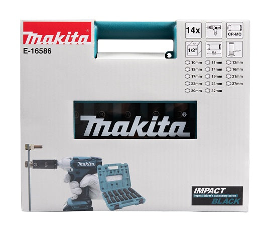 Makita Schlagschraubereinsätze 18 V 14tlg Chrom-Molybdän