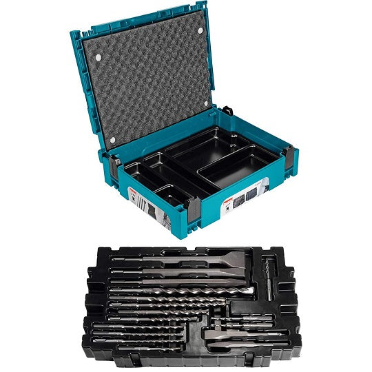 Makita B-53877 SDS Plus Betonbohrer Set – 17 Teile im Tragbaren MAKPAC-Koffer