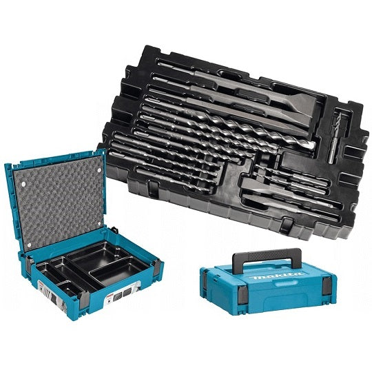 Makita B-53877 SDS Plus Betonbohrer Set – 17 Teile im Tragbaren MAKPAC-Koffer