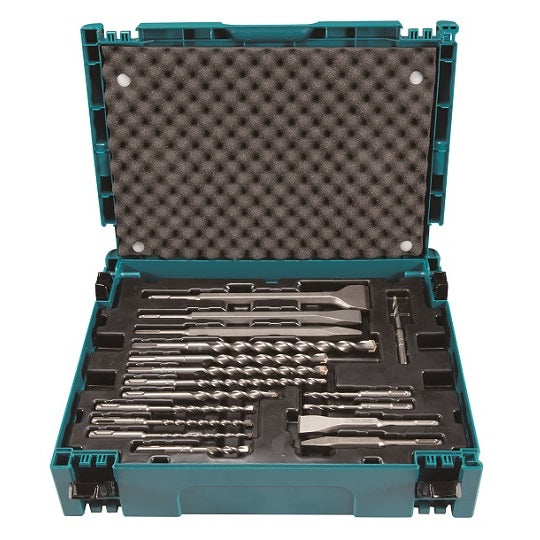 Makita B-53877 SDS Plus Betonbohrer Set – 17 Teile im Tragbaren MAKPAC-Koffer