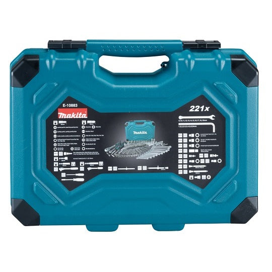 Makita Werkzeugset E-10883 18 V 120-Teilig Kompaktes Set