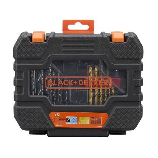 BLACK+DECKER Bohrer-Set A7233-XJ Titanbeschichtet Set