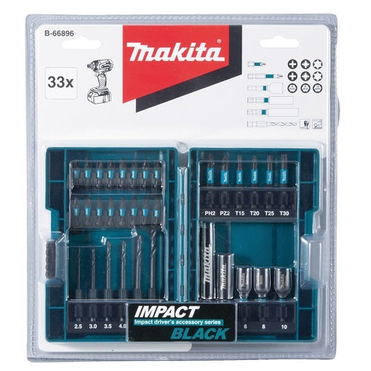 Makita Schlagschrauber-Satz B-66896 18 V 33-tlg Set