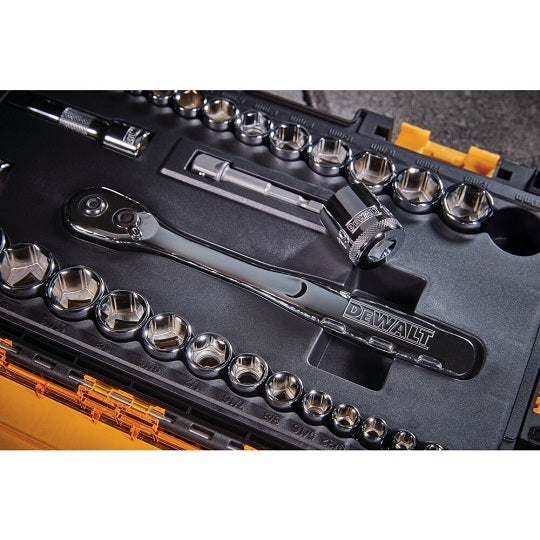 DeWALT Knarrenset 18 V 34-tlg Für Mechaniker Profi Set