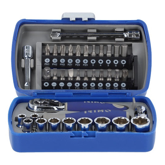 IRIMO Schraubensatz 37 Stück 1/4 Zoll Schraubenköpfe
