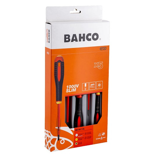 Bahco Schraubendreherset BE-9871SL 1000 V Ergonomisch Griff