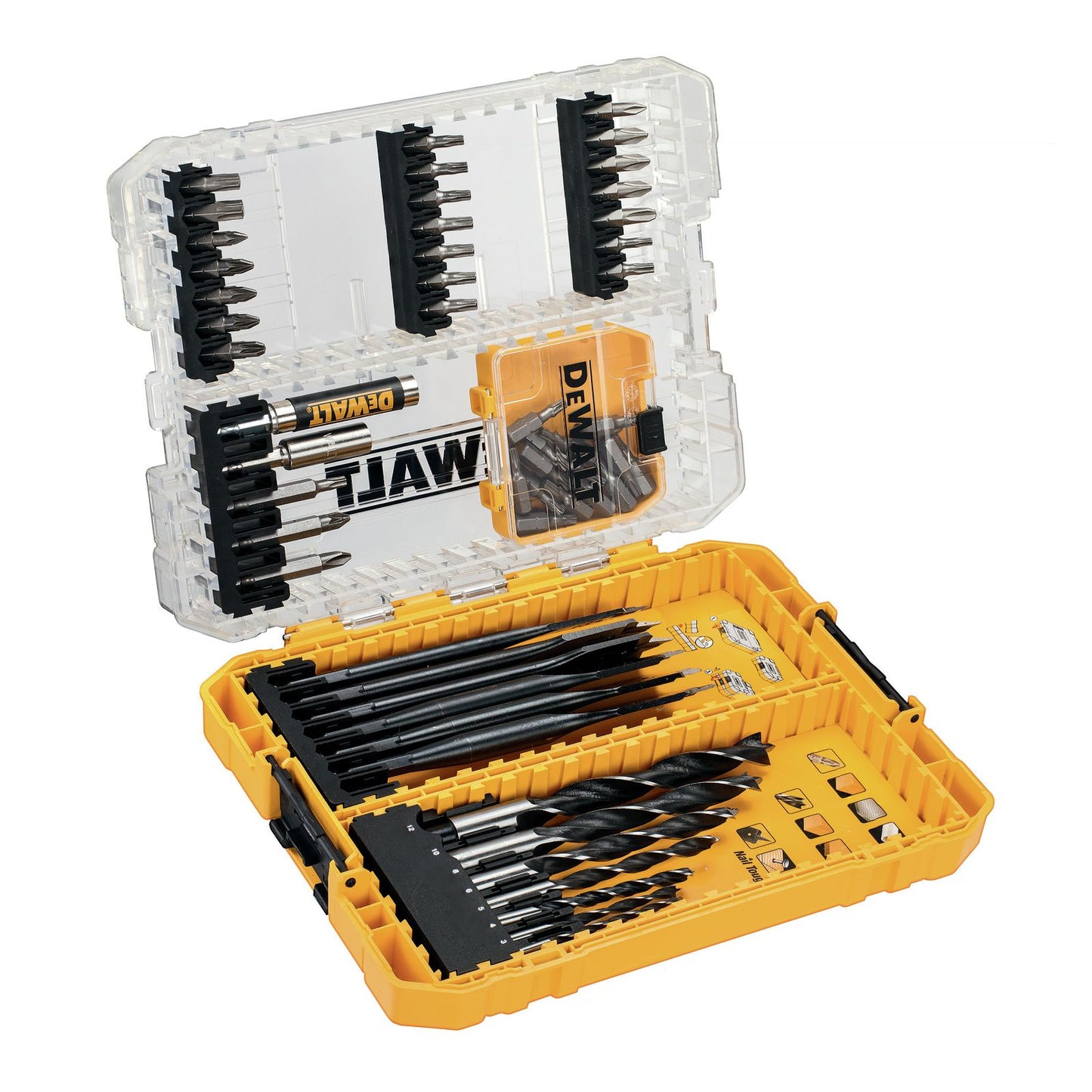 DeWALT Holzbohrer-Set DT70758-QZ 18 V 57-tlg Set