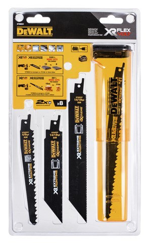 Dewalt + Säbelsägeblatt-Satz + 18 V + 8 Stück + Bimetall