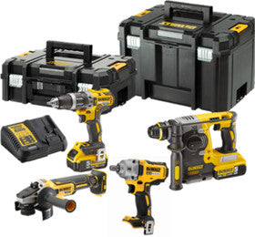 DeWALT DCK428P3T-QW Akku-Werkzeugsatz – Leistungsstarker 18V Bohrhammer und Schrauber