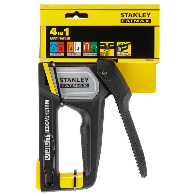 Stanley 4-in-1-Hefter Fatmax FMHT70401-0 – Klemmenfreies Design mit Gürtelclip