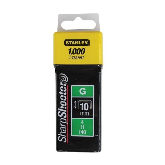 Stanley Stahlheftklammern G 10mm Rostbeständig Typreihe G