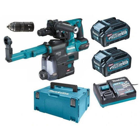 Makita Akku-Bohrmaschine SDS+ HR004GM202 – Leistungsstarker 40V Akku für Schwere Anwendungen