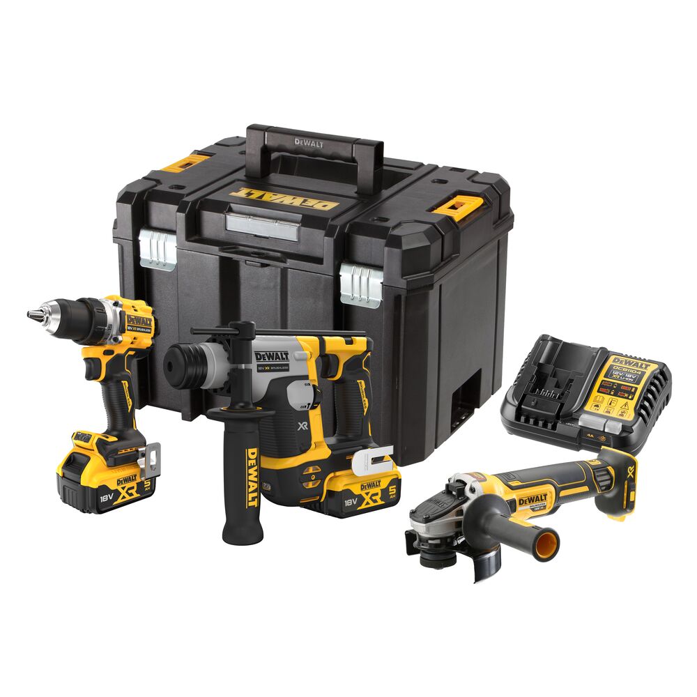 DeWalt DCK355P2T-QW – Leistungsstarkes 18V Akku-Kombiset mit 2x5,0Ah Batterien