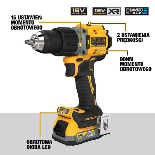 DeWalt KombiSet DCK2052H1E1T 18 V Kompakte Bauweise