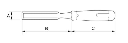 Bahco Holzschneideklinge 16 mm Zwei-Komponenten-Griff