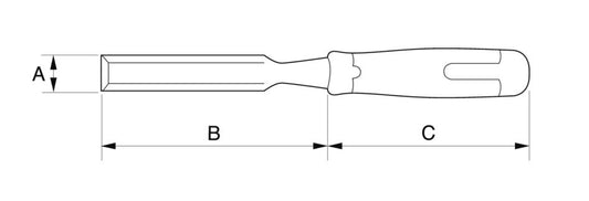 Bahco Holzschneideklinge 16 mm Zwei-Komponenten-Griff