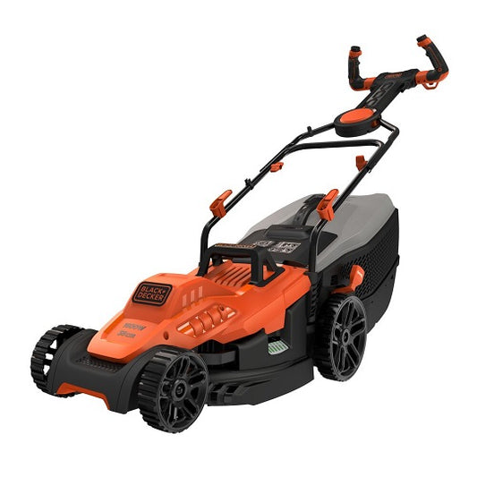 Black+Decker BEMW471ES-QS – Leistungsstarker Elektro-Rasenmäher mit EasySteer-Griff