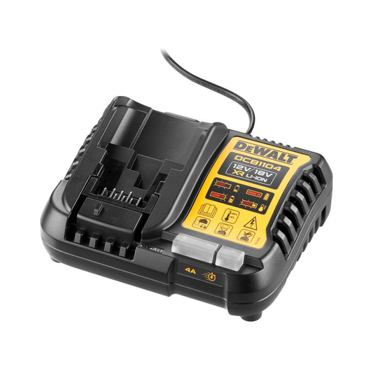 DeWALT Multispannungs-Ladegerät DCB1104-QW – Automatische Anpassung der Ladeleistung