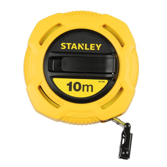 Stanley 0-34-295 Glasfaserbandmaßband 10m – Robuste und Wetterfeste PVC-Beschichtung