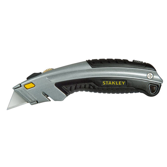Stanley Universalmesser DYNAGRIP – Einziehbare Trapezklinge Für Schnellen Klingenwechsel