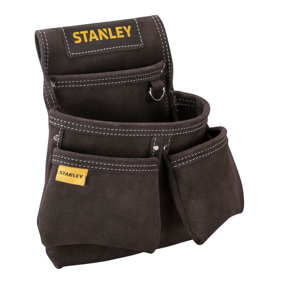 Stanley STST1-80116 Werkzeug- und Zubehörholster – Hochwertiges Leder mit 4 Fächern