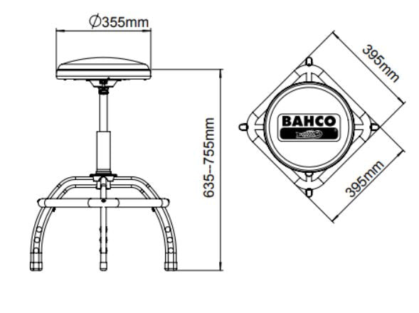 Bahco Verstärkte Pneumatische Werkbank BLE305 Ergonomisch